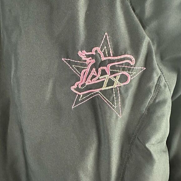 Zero Xposure Girls 16 Black Puffer Snowboard Hooded Jacket Black Pink Winter - Picture 4 of 14